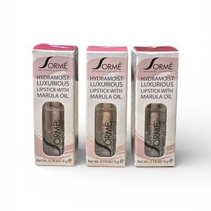 Sormé Hydramoist Lipstick Bundle (3) Marula Oil Shades- Mystery, Perhaps, Déjà V